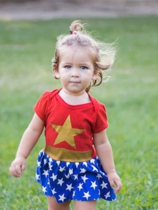 Anniversaire d’une petite fille sur le thème de Wonder Woman