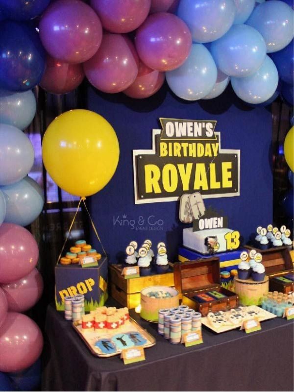 anniversaire enfant Fortnite thème jeux vidéo paris animation
