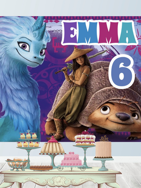 anniversaire raya et le dernier dragon animateur